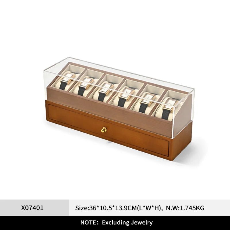 WATCHMATIC Double Layered Watch Box 14:29Beige - WatchMatic