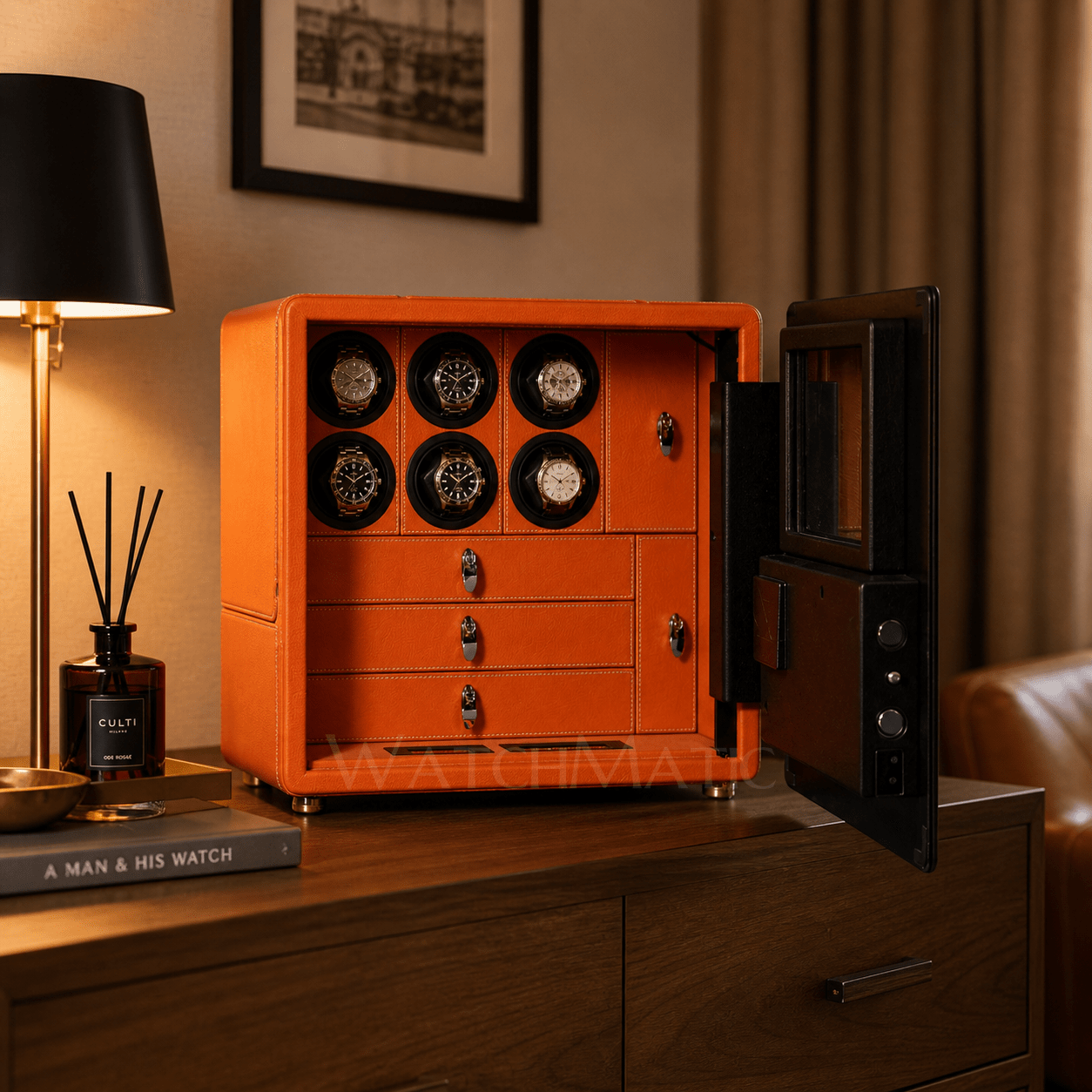 buy Kovra 6 Watch Winder Safe at WatchMatic with free shipping
