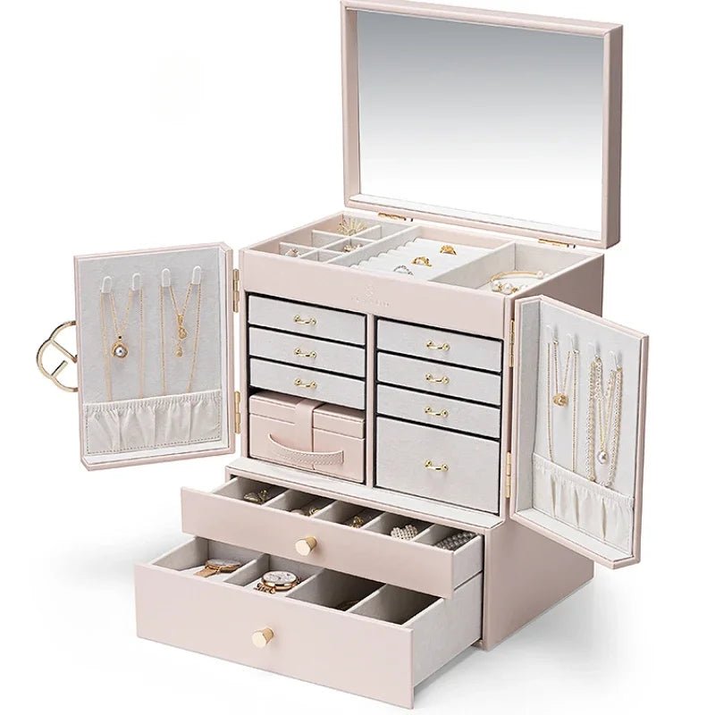 WATCHMATIC Large Jewelry Organizer Box 14:29white - WatchMatic