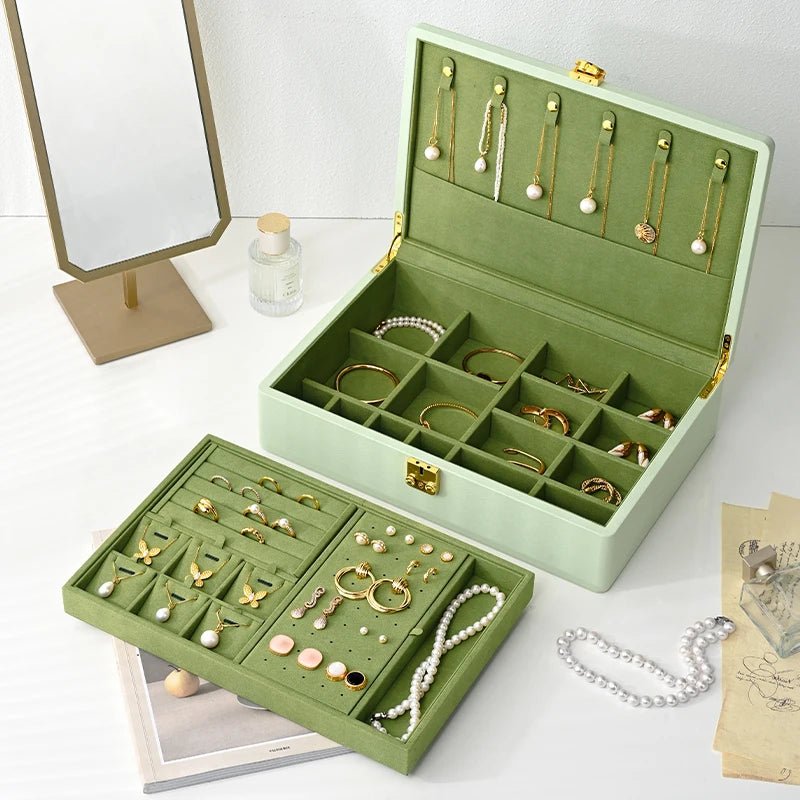 WATCHMATIC Lockable Jewelry Box 14:193Single Beige S - WatchMatic