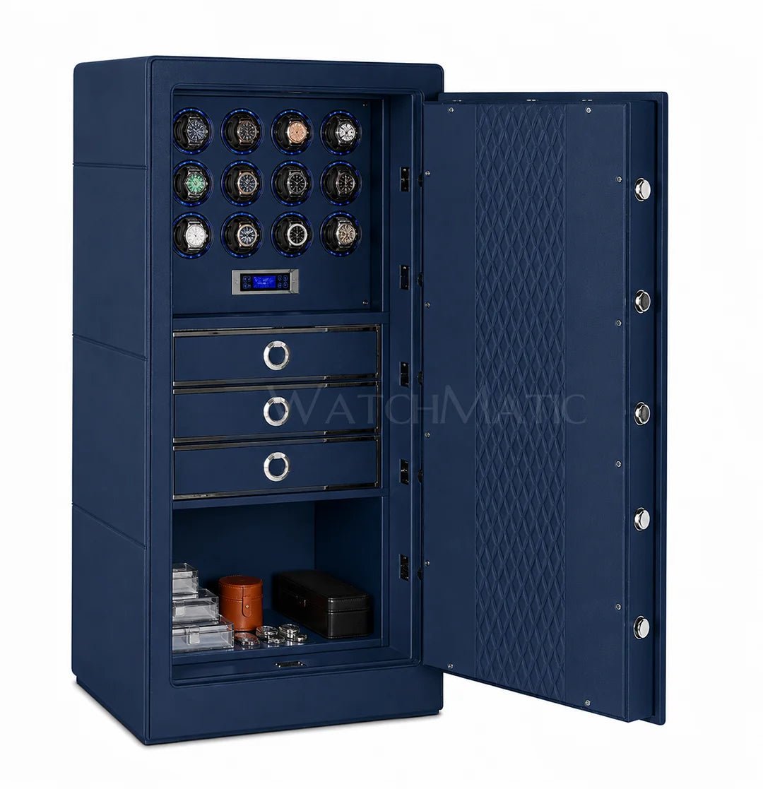 buy Titan Leather 12 Watch Winder Safe at WatchMatic with free shipping