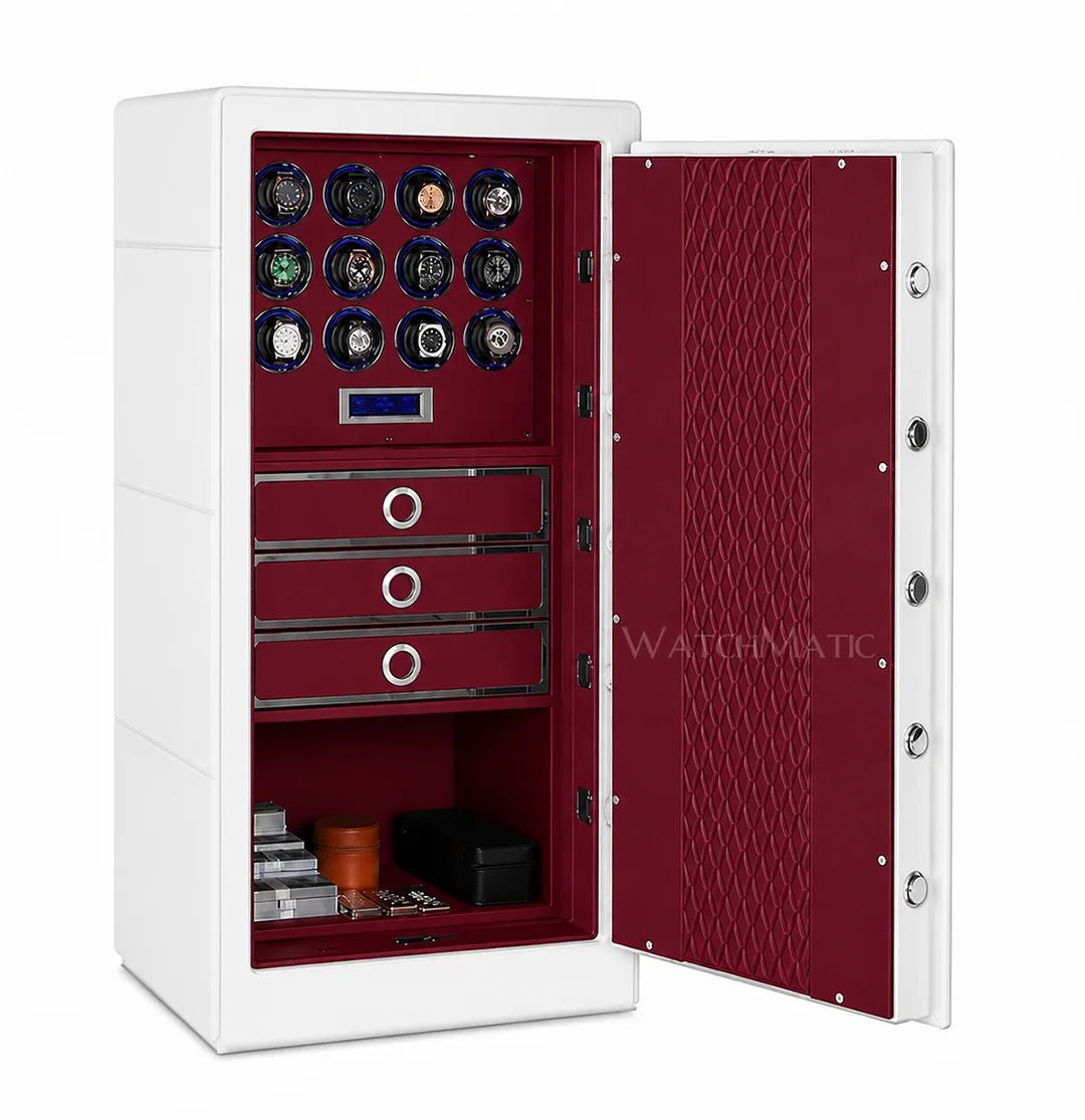 buy Titan Leather 12 Watch Winder Safe at WatchMatic with free shipping