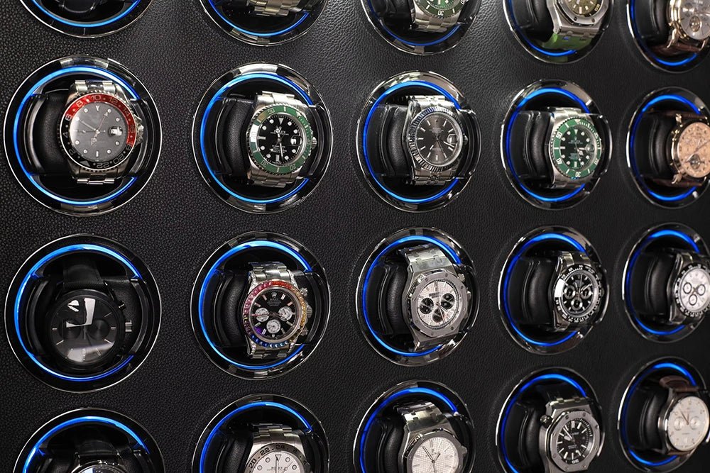 buy Titan Leather 20 Watch Winder Safe at WatchMatic with free shipping