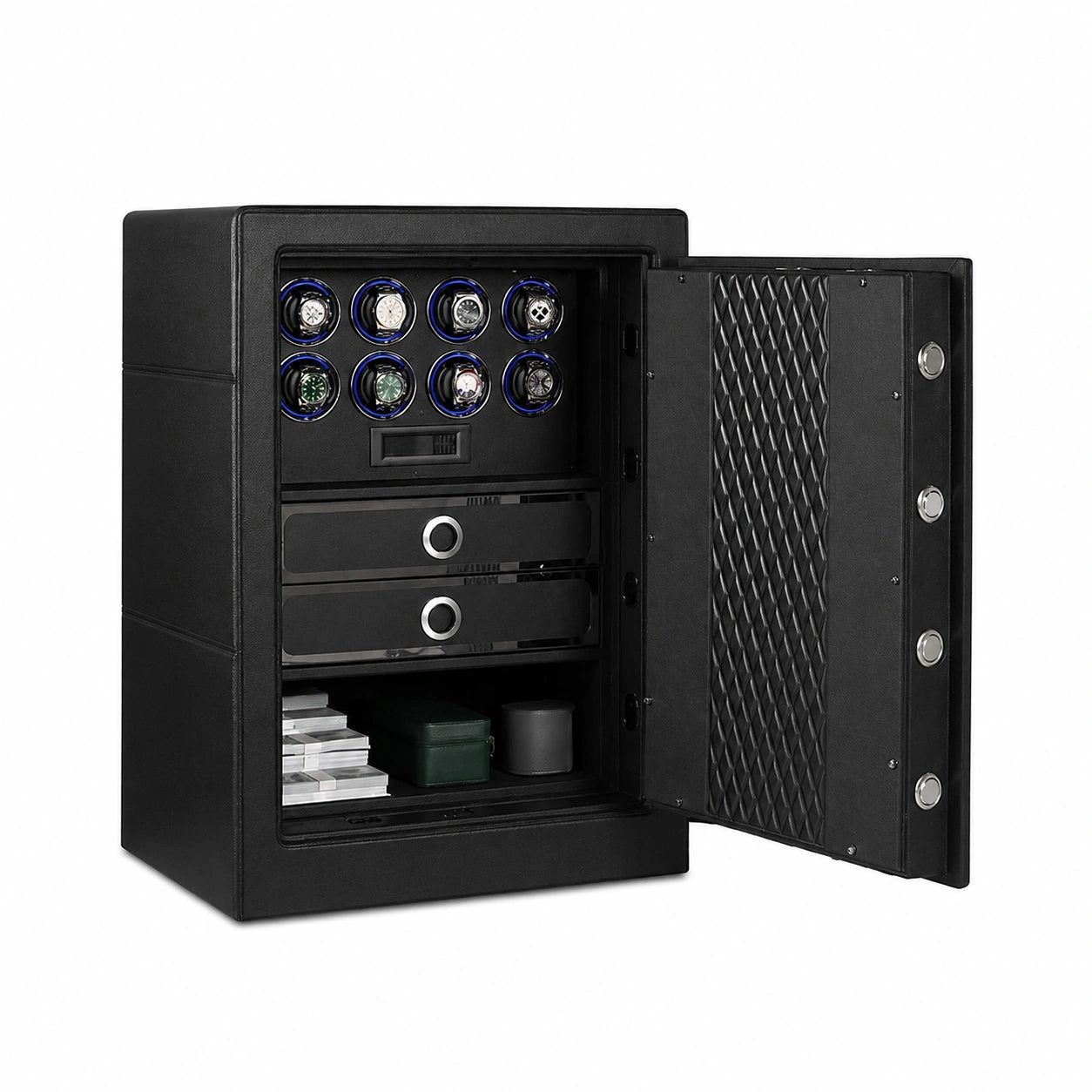 buy Titan Leather 8 Watch Winder Safe at WatchMatic with free shipping
