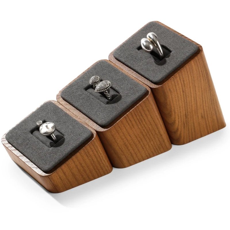 WATCHMATIC Wooden Jewelry Organizer Rack 14:193Dark Grey - WatchMatic
