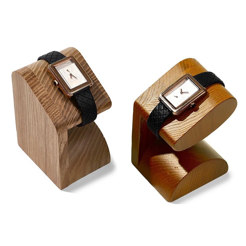 WATCHMATIC Wooden Watch Display Stand 14:29Dark Color - WatchMatic